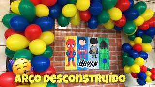 FIZ UM ARCO DE BALÕES DESCONSTRUÍDO! | FINALIZAÇÃO DO BOLO + ABRINDO OS PRESENTES