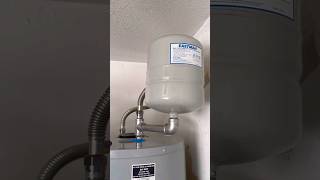 Installing a thermal expansion tank above a new water heater #shorts #restoration