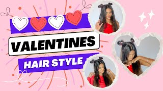 Valentine hairstyles 🍒💗✨ | harshali k | heartstyles #hairstyletutorial #hairvlog #hairstyle