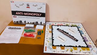 Unboxing and Review of Funskool Games   Anti Monopoly, The Classic Real Estate Trading Game, Kids