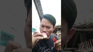 #shorts Makan semangka pake cabe rawit