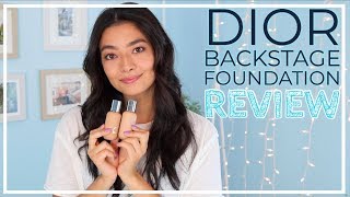 DIOR BACKSTAGE FOUNDATION // Review + Demo // JOANNA