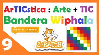 Bandera de WIPHALA con Clones de Scratch 3.0.  Proyecto de ArTICstica: arte + tic