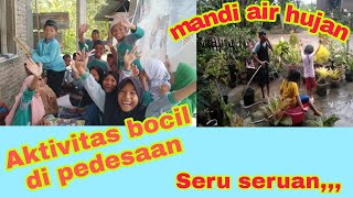 Suasana di perkampungan || Aktivitas anak desa asyik bermain...