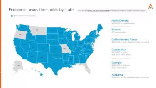 Dynamics SL Webinar: Sales Tax Nexus 101 with Avalara