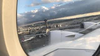 AF65 Air France A380 LAX-CDG Takeoff (Reverse Pattern) Los Angeles, USA to Paris, France (Jan 2019)