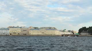 Russia St. Petersburg panorama of the city from the river Neva