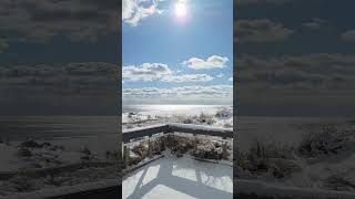 Longport Snowy Beach NJ South Shore