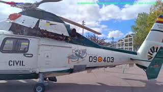 SERVICIO AEREO GUARDIA CIVIL, EXPOSICION EN EL PASEO MARITIMO DE O BURGO, A CORUÑA 2023.#HELICOPTERO