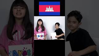 The capital of Cambodia and the color of the flag? #cambodia #Phnom Penh #kidsactivities