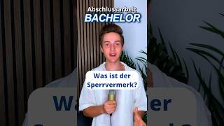 Der Sperrvermerk #student #studium #bachelorarbeit