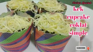 Cara Simple Buat Kek Cupcake Coklat