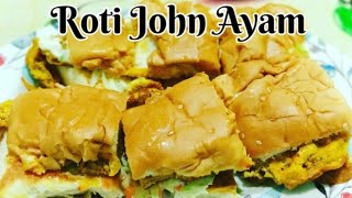 Cara memasak inti roti John Ayam mudah simple sedap 👍