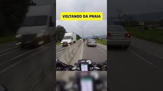 MOTO ABRINDO CAMINHO NA VOLTA DA PRAIA #MOTO #MOTOCICLISTA #PRAIA #MOTOVIAGEM #RODOVIA #SHORTS