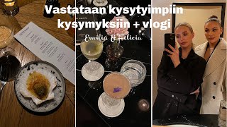 KYSYMYKSIÄ JA VLOGI 💕 raha-asiat, oikis haaveet jne.  || Emilia & Felicia