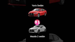 Toyota Yaris sedán vs Mazda 2 sedán versiones tope #toyota #yaris #mazda #mazda2 #automoviles