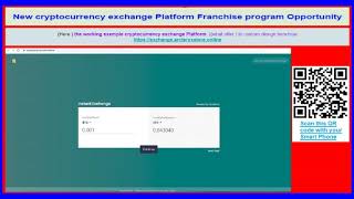 New $1000 cryptocurrency exchange Platform Franchise program Opportunity