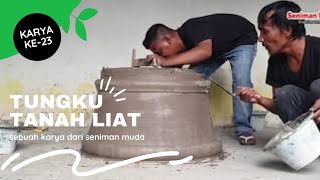 membuat kompor dapur dari tanah liat part 1 #seniman muda.