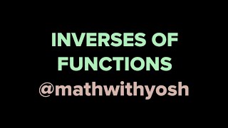 inverses of functions