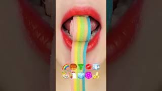 @Sunny_EATING_ Colorful food emoji challenge (sped up)