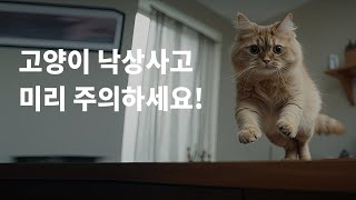 높은 곳을 좋아하는 우리집 냥이라면? 고양이낙상 사고 주의하세요!