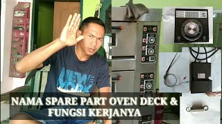 Oven deck api tidak menyala // belajar nama dan fungsi spare part oven deck