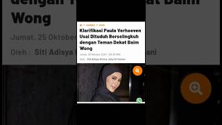 KLARIFIKASI PAULA VERHOEVEN USAI DI TUDUH BERSELINGKUH DENGAN TEMAN DEKAT BAIM WONG #shorts