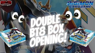 BT8 New Awakening QUICK DOUBLE Box Opening | Digimon TCG