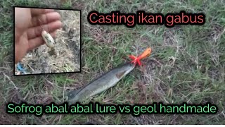 Casting ikan gabus ll Sofrog abal abal lure vs geol handmade