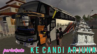 Bussid pariwisata ke CANDI ARJUNA DIENG / JET BUS ROSALIA INDAH / Gameplay android