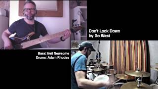 Don't Look Down Bass + Drum Cover