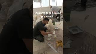 Dica de como colar o ralo no porcelanato