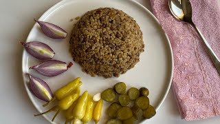 Mercimekli aş tarifi - mercimekli bulgur pilavı - Hatay mutfağından mercimekli aş