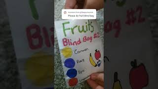 Fruit blind bag #ideas #diy #blindbag #craft #asmr #shorts