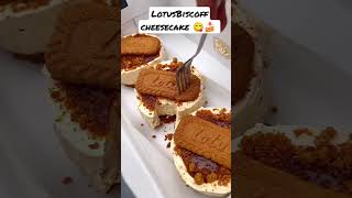 lotus biscoff cheese cake 🍮🤩 delicious 😋#foodie#lotusbiscoff#cheesecake#shorts#viral