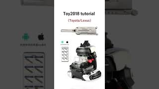 Pick & Decode & Milling New Key for Toyota & Lexus with Lishi TOY2018 and TANK II Pro CNC- EOBDTool