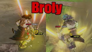 Broly goomba stomps everyone! Broly ( restrained) showcase - Dragon Ball Xenoverse 2 DLC 17