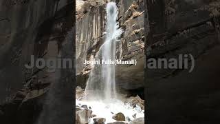 Jogini Falls | Manali | SnowFall | Mountain View | 2022 #manali #himachal  #shorts #mustwatch 😃⛄️😍