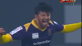 Peshawar zalmi vs quetta gladiators last five ball of 8 run 2018