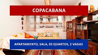 AP1011, Copacabana, R. Santa Clara, apartamento, sala, 3 quartos, 2 banheiros, 2 vagas, total infra.