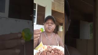 eating jamaica hottest pepper with my lunch 🌶 😋 💯🇯🇲