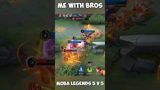 MOBA LEGENDS 5 v 5 🤯💥 #shorts Me When I am with my Bros