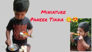 miniature paneer tikka 😍😋   #miniaturecooking #shorts #tinycooking