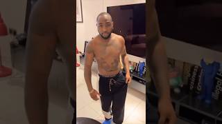 Davido Show’s Off His Tattoos,how many can you count 🥰 #shorts #shortsfeed #shortsvideo #davido