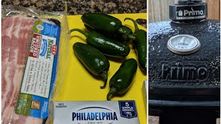 How to make Jalapeno Poppers on the Grill (Primo Oval Xl)