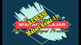 RESENSI - Materi Bahasa Indonesia Kelas 11