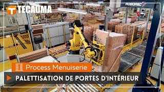 Robot de palettisation de portes d'intérieur