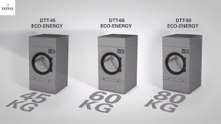 Tumble dryers for hotels by Domus | DTT-45/60/80 TOUCH II_ECO-ENERGY. |  www.domuslaundry.com