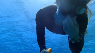 Red Sea, underwater aquarium, apnea girl