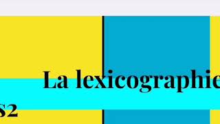 La lexicographie s2 : la methode de préparer à l'examen